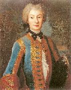 Louis de Silvestre Anna Orzelska in riding habit. oil painting